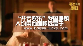 “开云娱乐”我国城镇人均用地面积远高于发达国家(图2) 开云官网